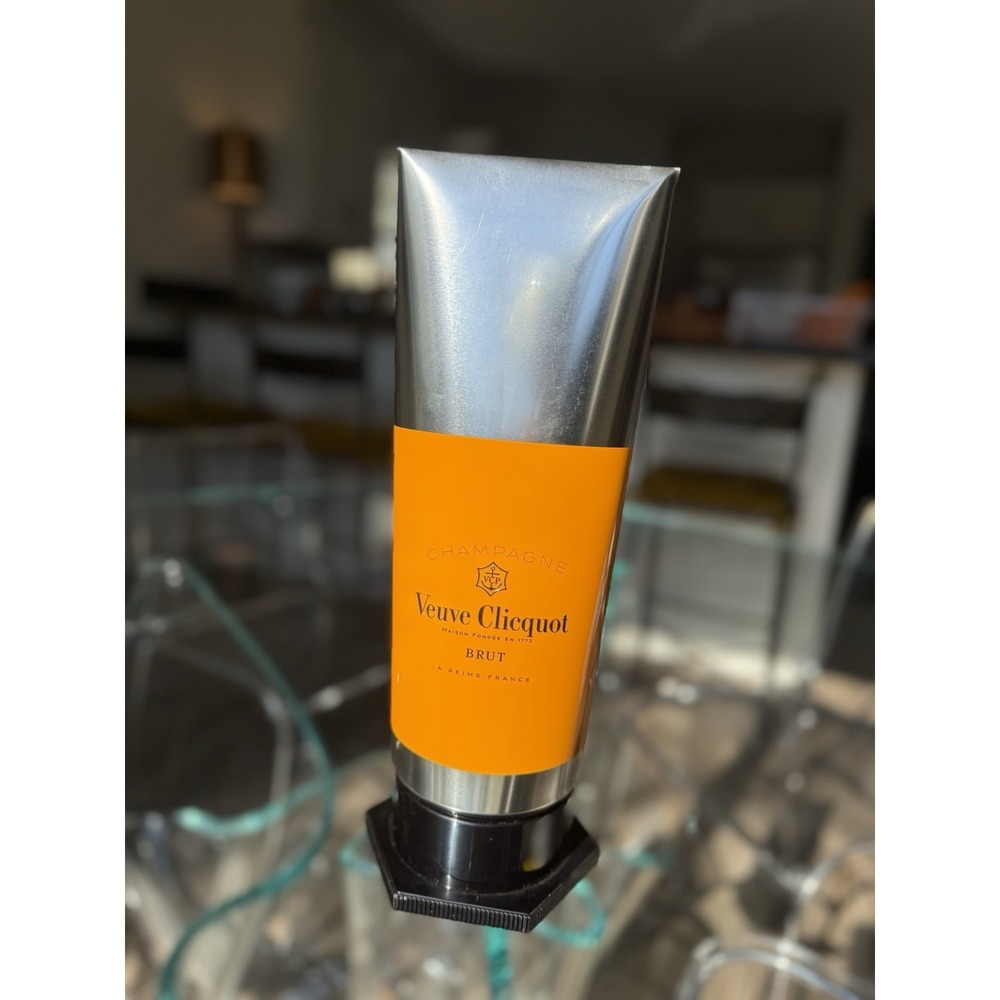 Veuve Clicquot Brut Champagne Paint Bottle‎ Chiller Cooler Holder Yellow Orange